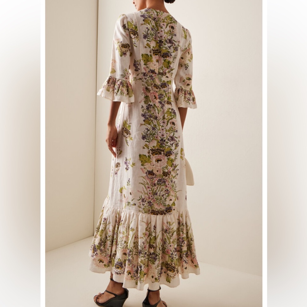 Zimmermann Floral White Maxi Dress - Picture 5 of 6